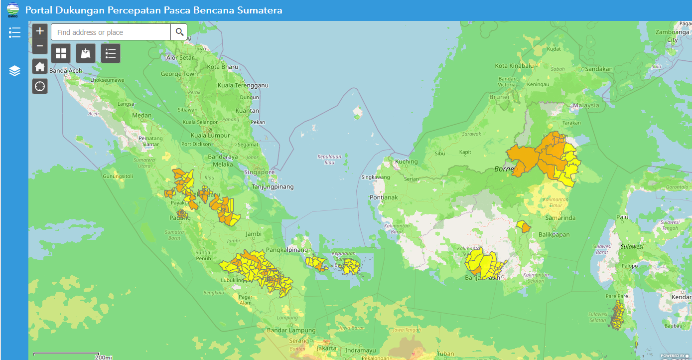 Portal Dukungan Percepatan Pasca Bencana Sumatera